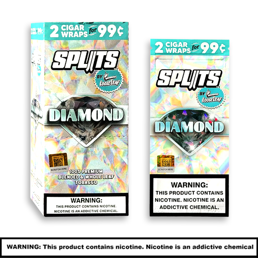 LooseLeaf SPLITS Whole Leaf Tobacco | 2 pack for $0.99 | 20 Count Box product image